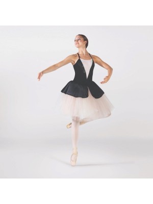 Degas Danza Balletto 1st Position Peplo in Velluto a Contrasto Saggio FPC25035A